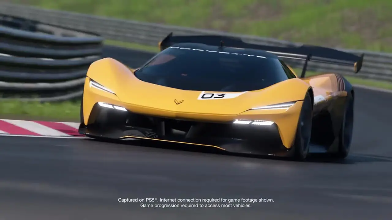 تریلر Gran Turismo 7 از خودروی قدرتمند شورلت با موتور دوگانه رونمایی می‌کند + فیلم