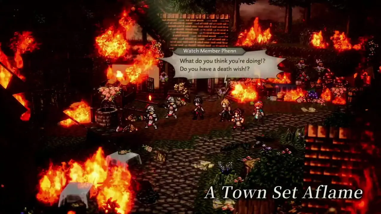 فیلم از تریلر معرفی بازی Octopath Traveler 0