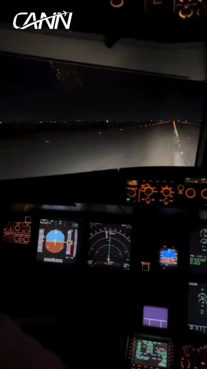 فیلم کابین خلبان ایرباس A319 در تیک‌آف دیدنی از فرودگاه باکو
