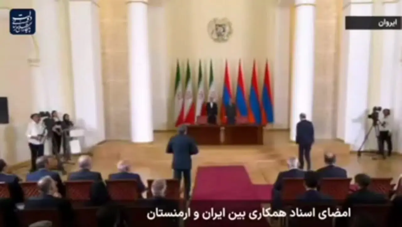 امضای یک بیانیه مشترک و 10 سند همکاری میان ایران و ارمنستان