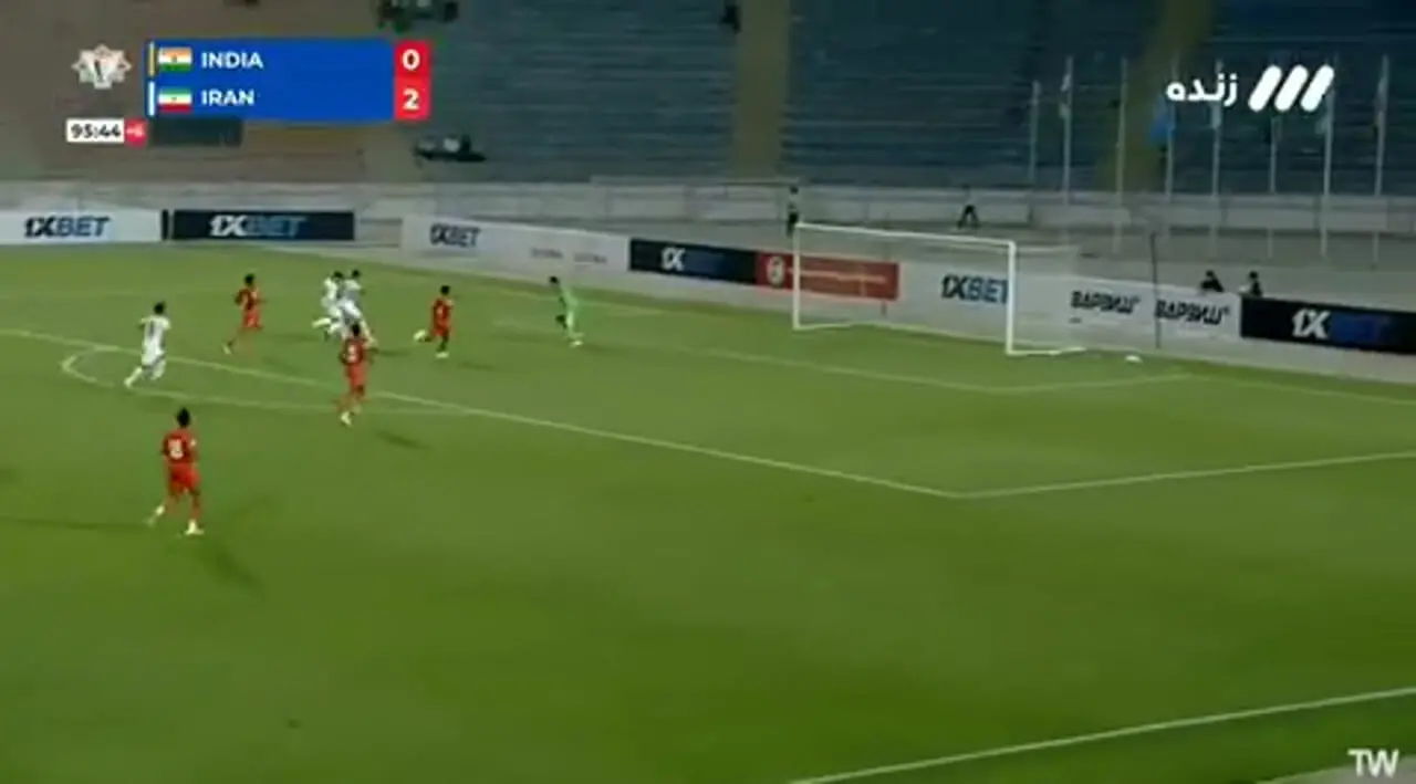 فیلم گل سوم ایران توسط مهدی طارمی در دقیقه 90+6 / ایران 3 - هند 0