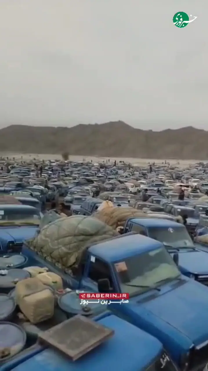 فیلم لحظه قاچاق سوخت در استان سیستان و بلوچستان
