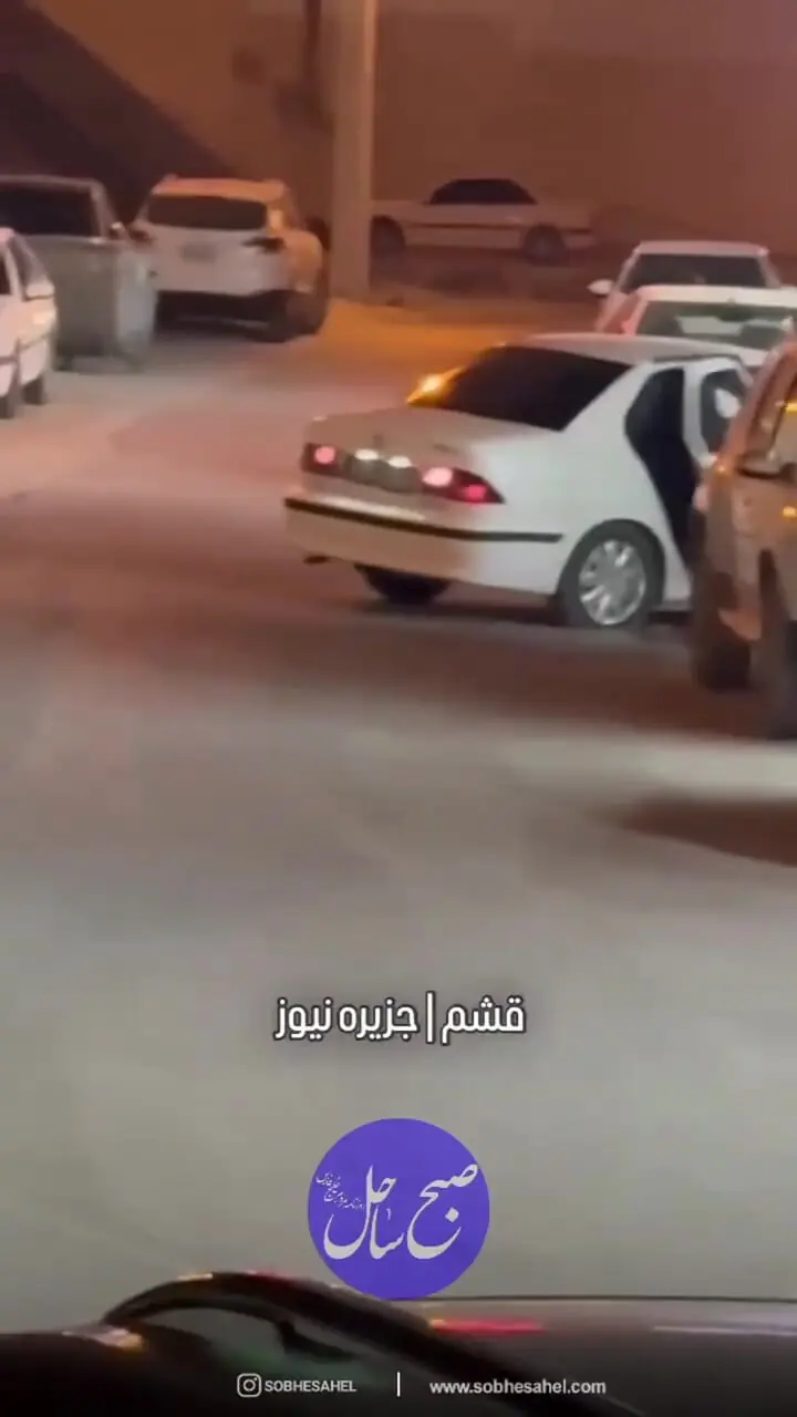 فیلم لحظه فرار دزدان مسلح طلا فروشی در درگهان  جزیره قشم
