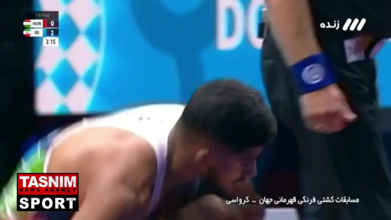 غلامرضا فرخی برابر حریف قدر مجارستانی پیروز شد! + فیلم