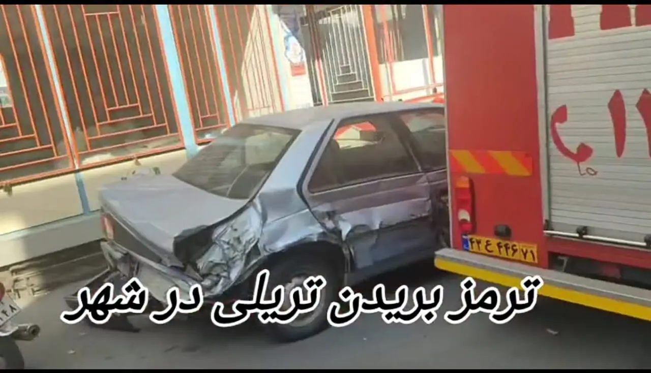 فیلم صحنه ورود مرگبار تریلی به مغازه‌ای در چهارمحال و بختیاری