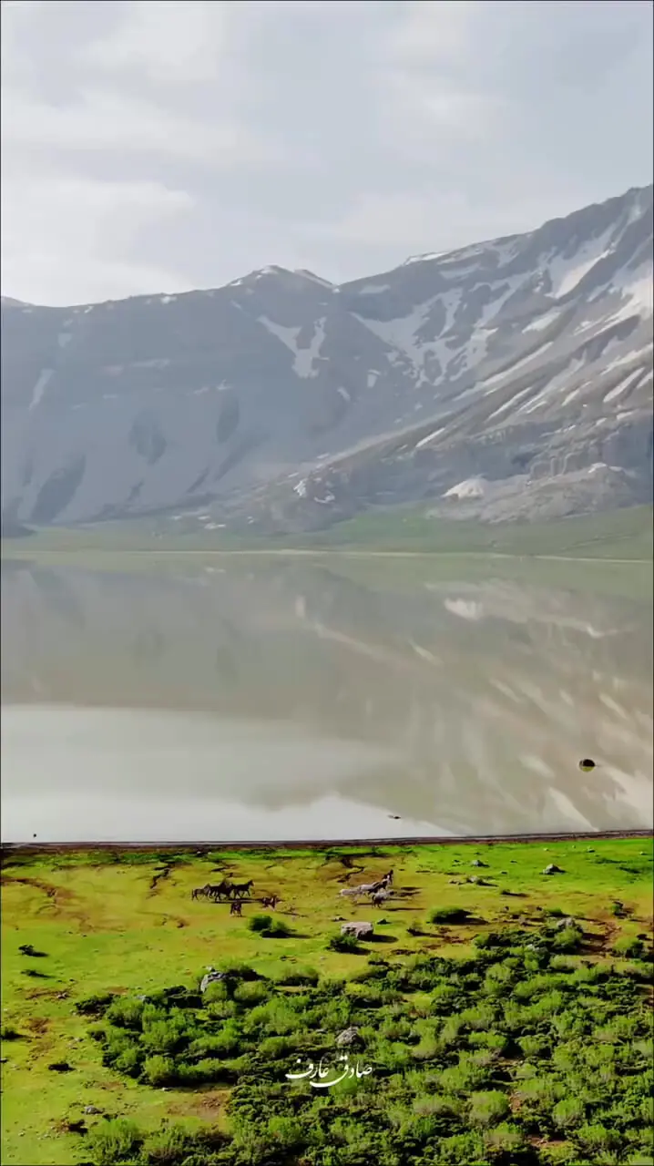 فیلم مناظر کوهستانی و دریاچه تمی الیگودرز