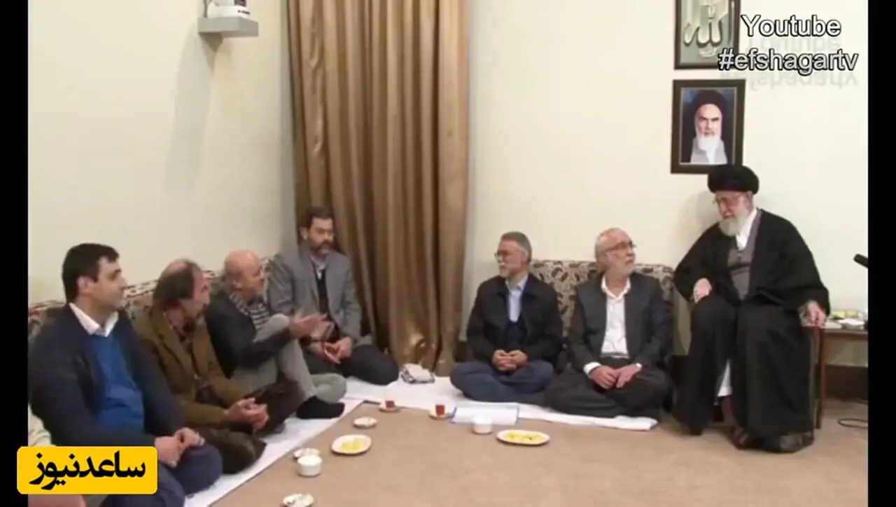 فیلم/ دقایقی همراه با صمیمیت دلنشین رهبر انقلاب با هنرمندان در بیت رهبری؛ از شوخی با کارگردانان سینما و بازیگر سریال بچه مهندس تا گوش دادن به انتقادت کارگردان و تهیه‌کننده سریال لیسانسه‌ها