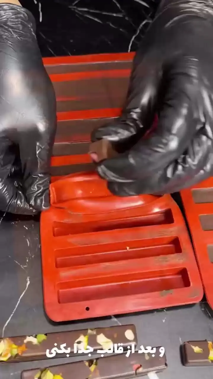 شکلات لوکس دست ساز خانگی + فیلم