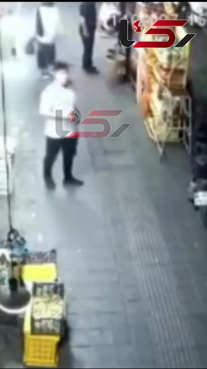 فیلم غافلگیری مرد مغازه دار توسط دزد دونده / در شهرری رخ داد