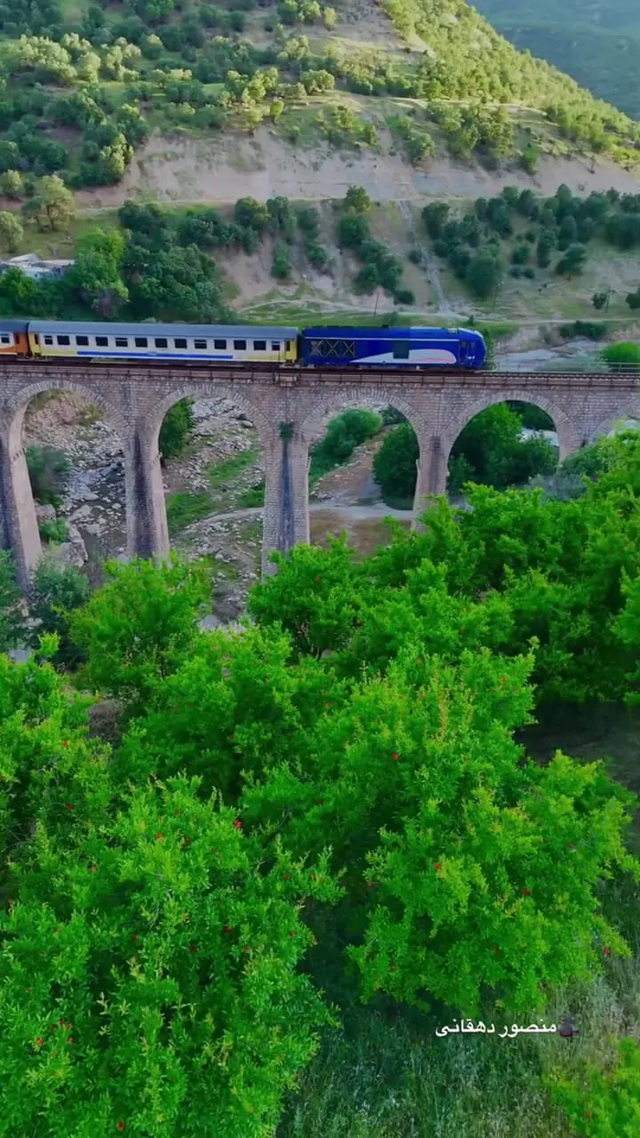 فیلم طبیعت حیرت‌انگیز مسیر ریلی لرستان