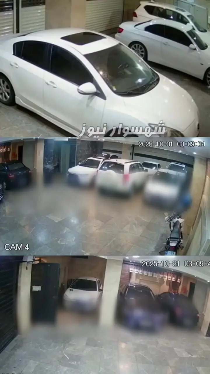 فیلم انتقام آتشین در تنکابن / بی‌ام‌و لوکس قربانی خصومت شخصی شد!