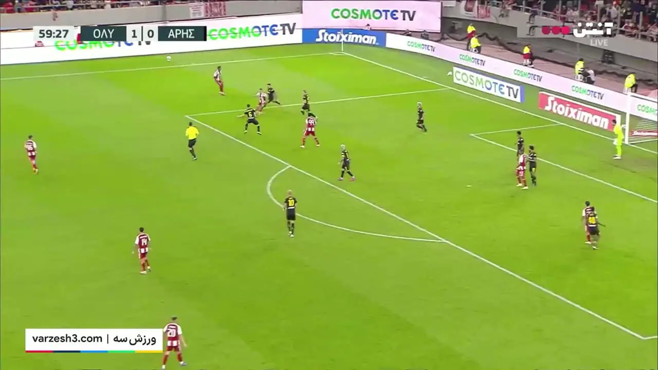 گل دوم المپیاکوس توسط طارمی در دقیقه 60 + فیلم