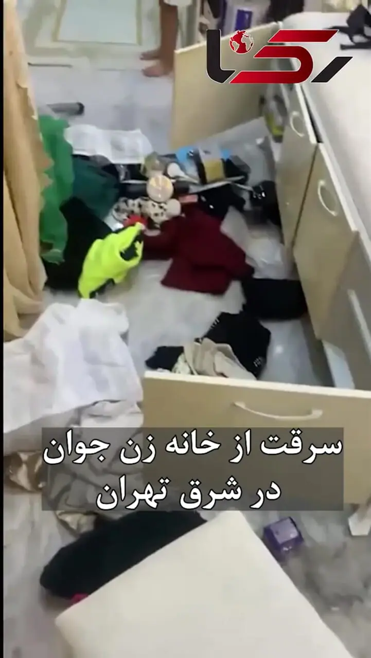 فیلم لحظه سرقت از خانه زن جوان در شرق تهران /  سرمایه ۱۵ سال زندگی‌ام در 20 دقیقه غارت شد ...