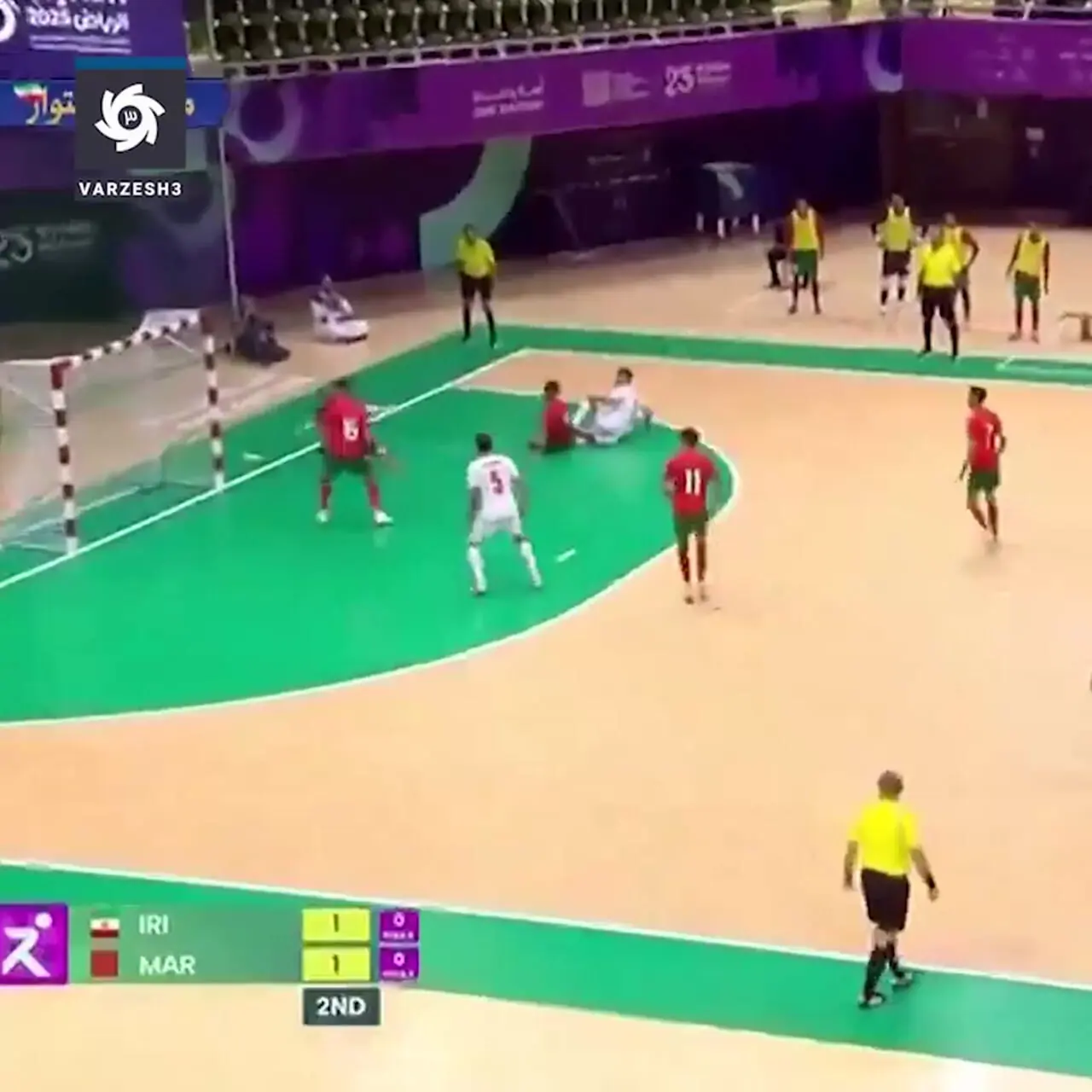 گل‌های دیدار ایران و مراکش در مسابقات فوتسال کشورهای اسلامی