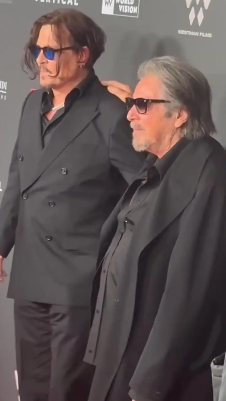 آل پاچینو و جانی دپ در مراسم پریمیر فیلم