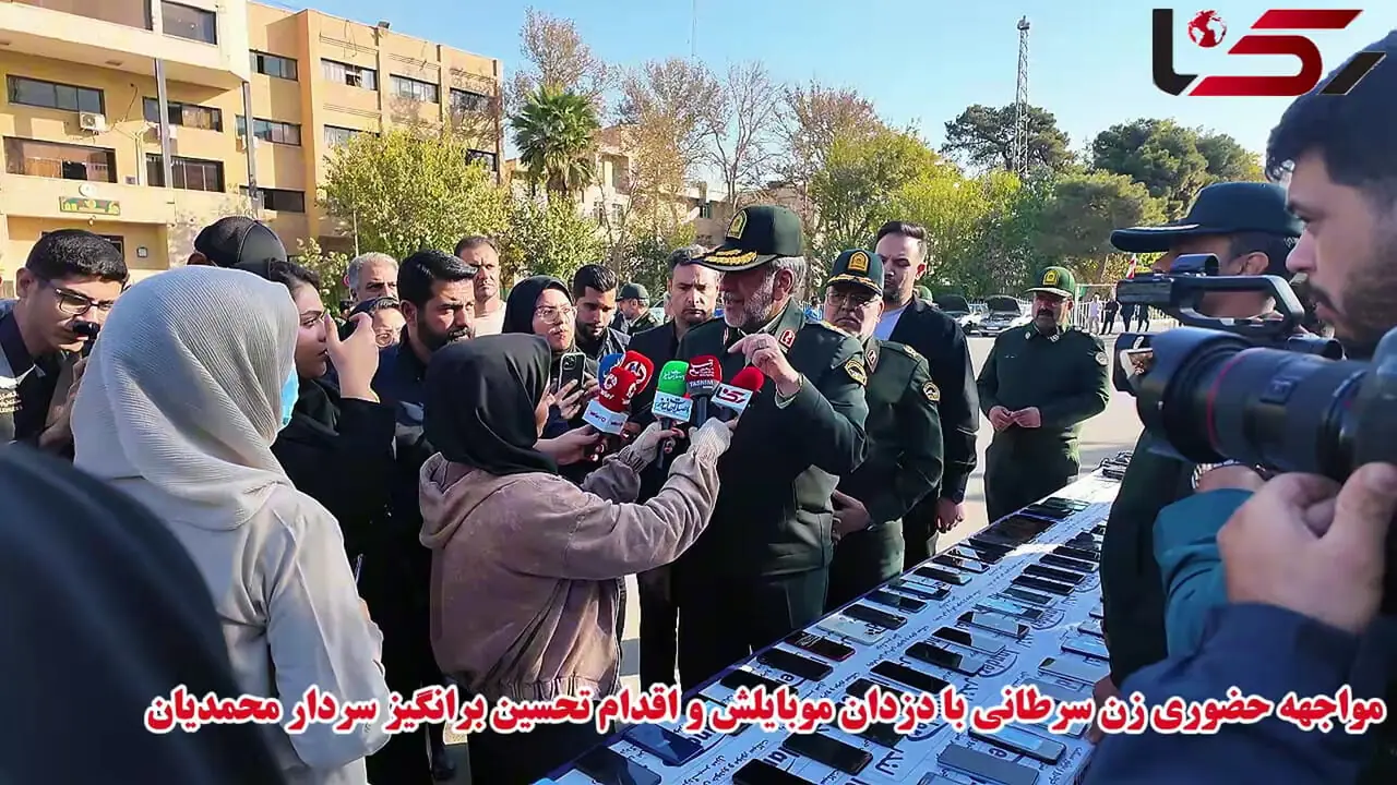 فیلم مواجهه حضوری زن سرطانی با دزدان موبایلش و اقدام تحسین برانگیز سردار محمدیان