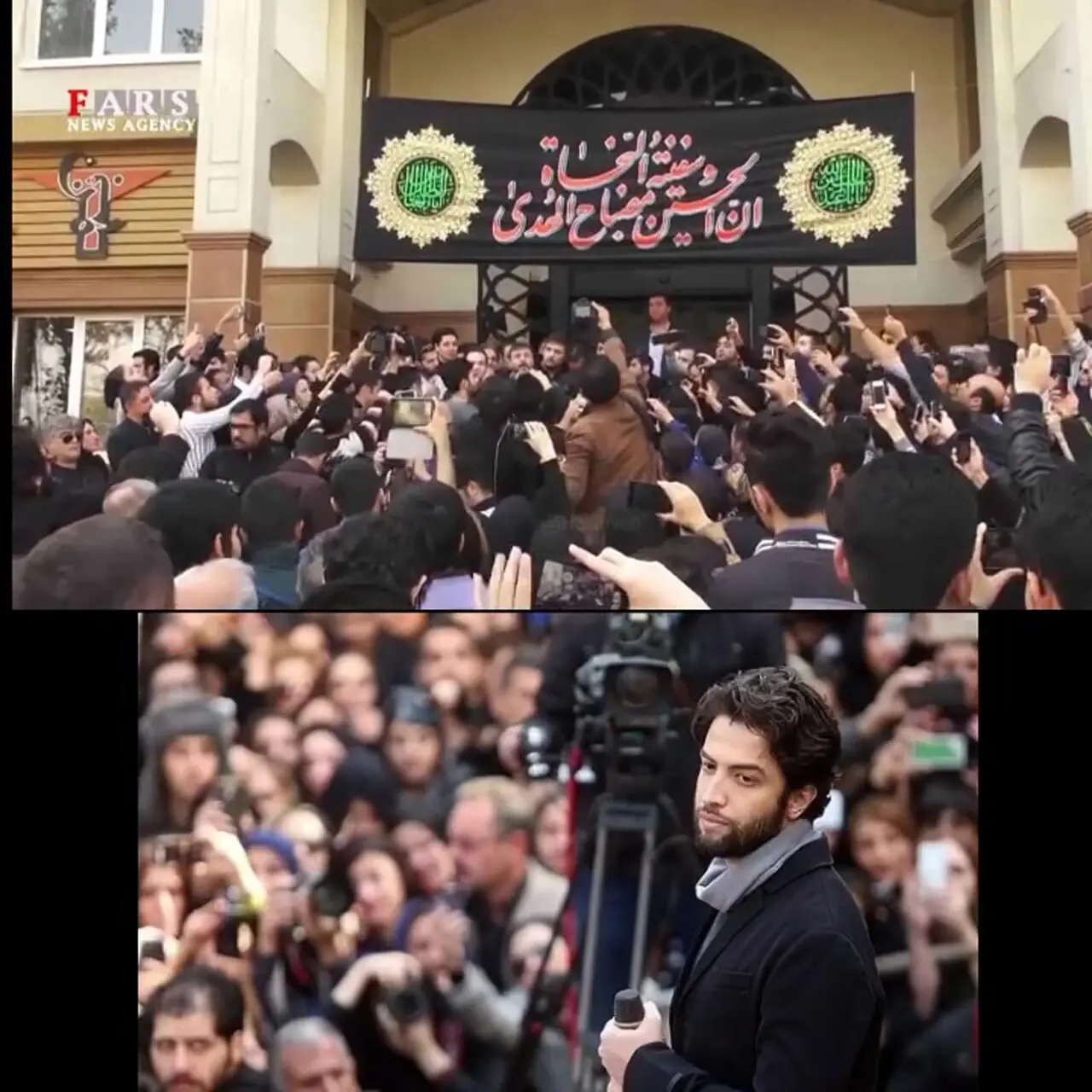 گریه شدید محمد علیزاده در مراسم تشییع پیکر مرتضی پاشایی/ میدونی حالم این روزا بدتر از همه است ...!