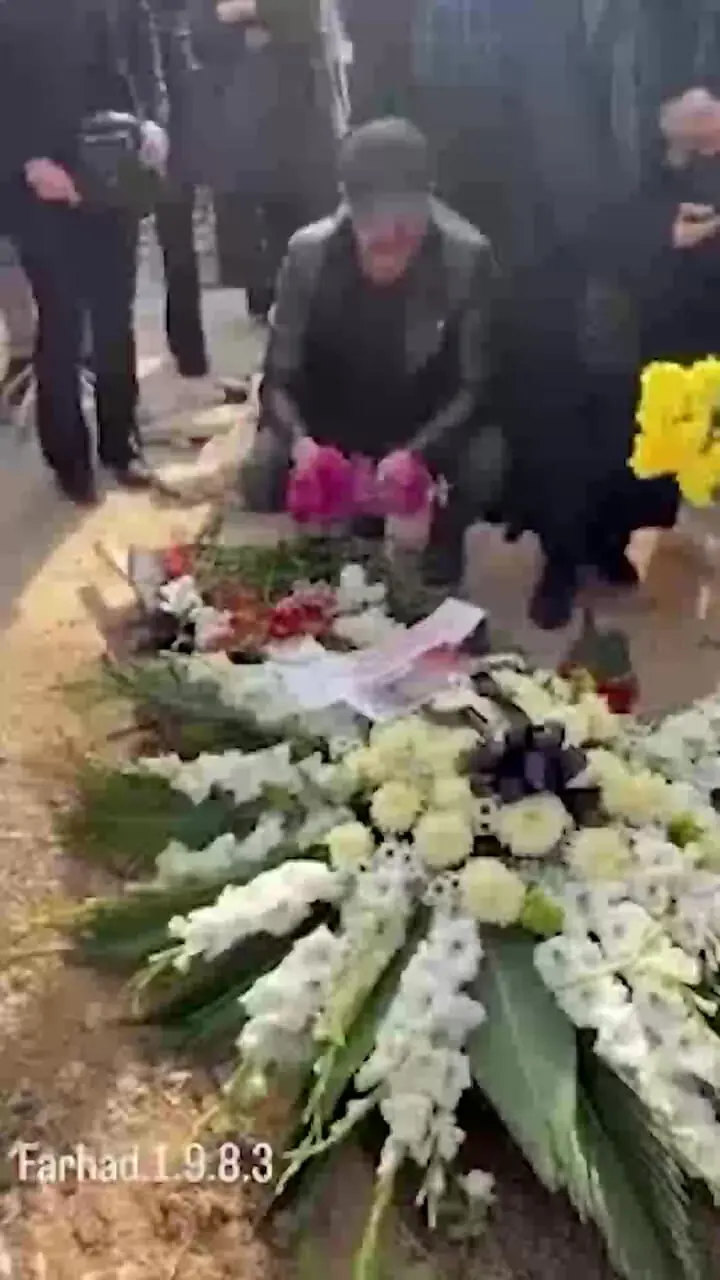 فیلم / ضجه های یوزارسیف سر مزار همایون ارشادی و گل‌هایی که پرپر شد + عکس ها از حضور لیلا بلوکات، فرهاد آئیش، مائده طهماسبی و پیر پسر سینمای ایران ...