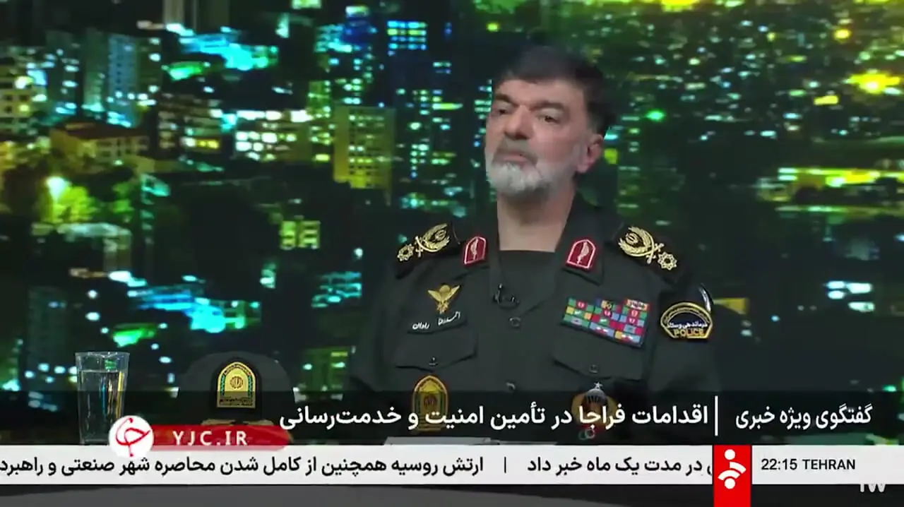 رادان: به حکم قانون با اراذل و اوباش شوخی نداریم و سه شب پیش ۳ نفر از ۴ نفر اراذل و اوباشی که با نیروی انتظامی درگیر شدند به حکم قانون با ضرب تیر زمین‌گیر شدند + فیلم