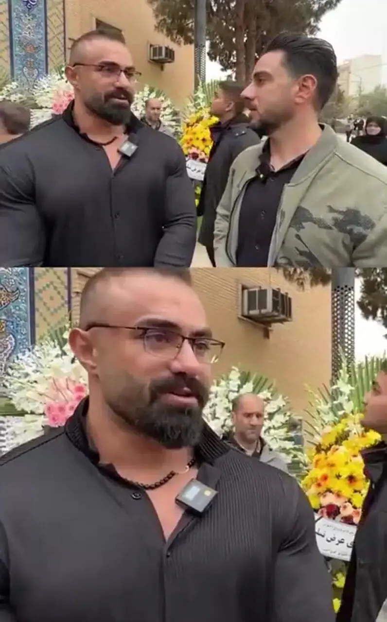 فیلم ضجه های بهروز تابانی در مراسم تشییع باشکوه پیکر فرامرز عزیزی، بدنساز فوت شده ایرانی/ قلب های کوچک و مهربان در بدن های غول آسا ...