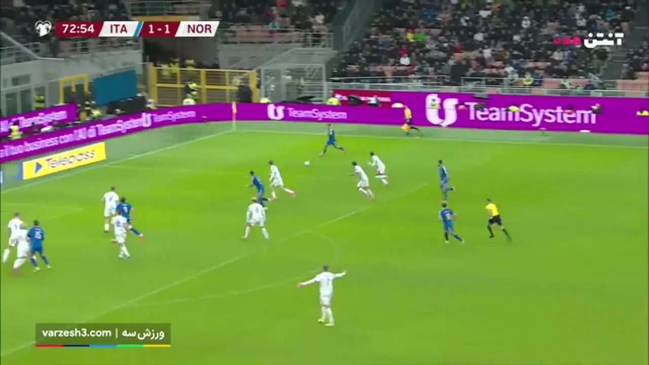 خلاصه بازی ایتالیا 1 - نروژ 4