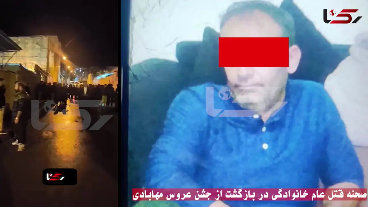 فیلم صحنه قتل عام خانوادگی در بازگشت از جشن عروس مهابادی / مهریه عروس خون به پا کرد + عکس داماد قاتل