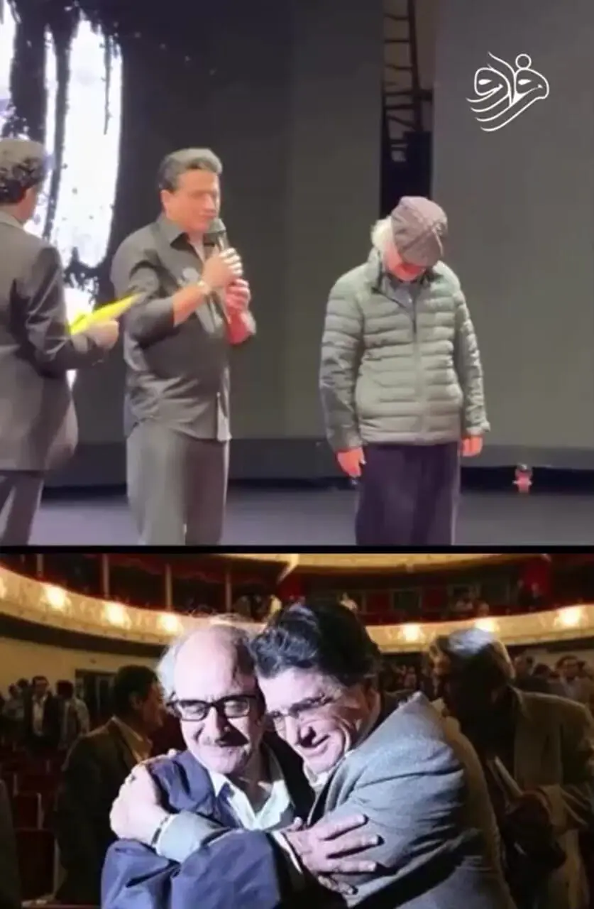 فیلم/ همایون شجریان:دلم میخواد تو آغوشش جان بسپارم ... همه ما فرزندان ایرانیم ...  / طلایی‌ترین لحظه اختتامیه جشنواره 25 ...