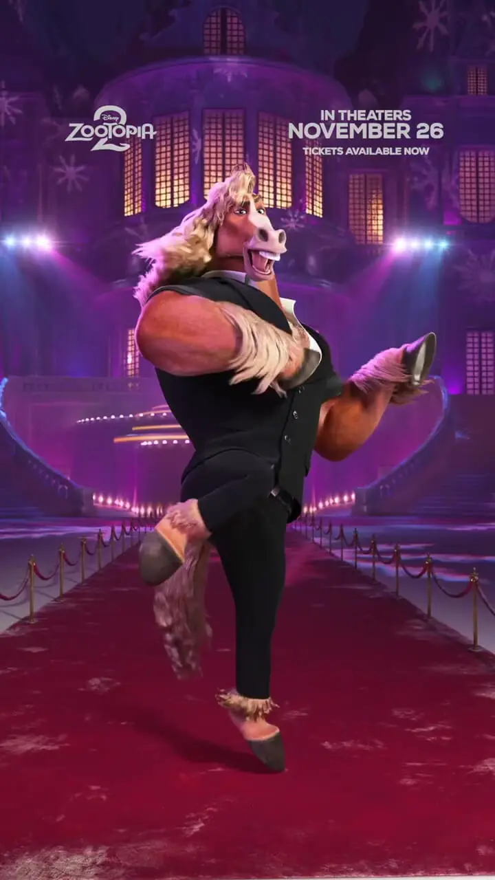 طراحی محبوب شهردار زوتوپیا روی فرش قرمز! + فیلم