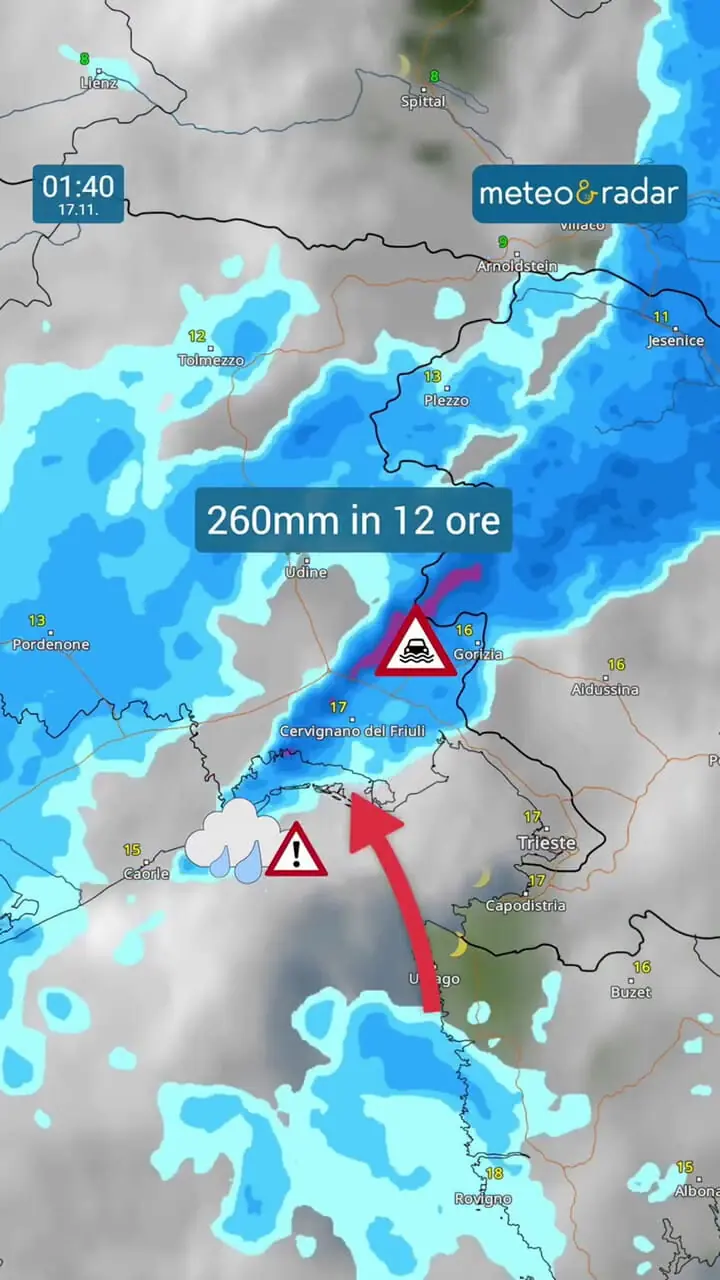سیلاب شدید در ورسا پس از ۲۶۰ میلی‌متر بارندگی در ۱۲ ساعت + فیلم 