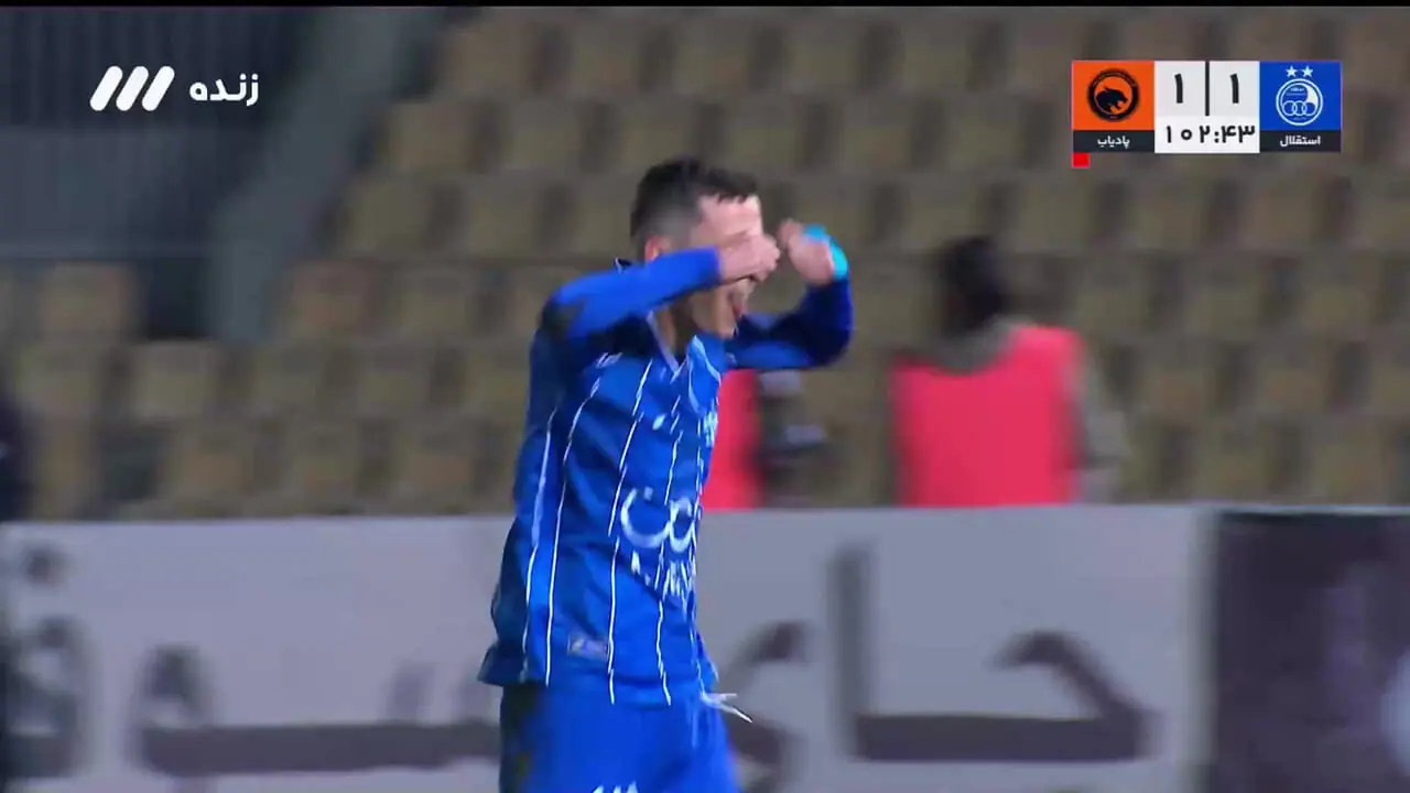 گل دوم استقلال توسط آسانی در دقیقه 103 / استقلال 2 - پادیاب 1