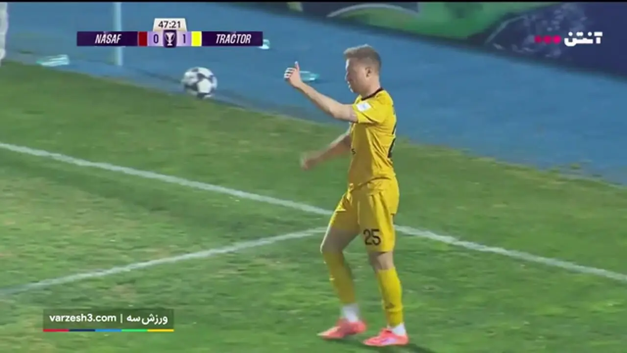 خلاصه بازی نسف قارشی 0 - تراکتور 1
