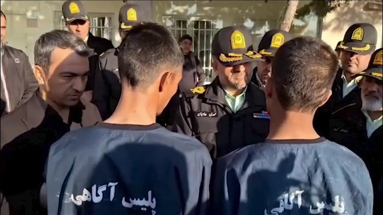 فیلم دستگیری باند سارقین و زورگیران خشن در کرمانشاه