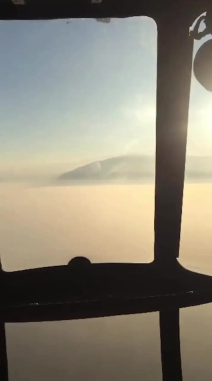 فیلم / کابین بالگرد هلال‌احمر، وسط دود غلیظ الیت