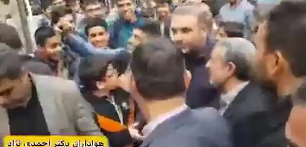 فیلم /  ارتباط نزدیک و پر عطوفت دختر و پسر نسل Z و محمود احمدی نژاد با محبت خاص آقای دکتر ...