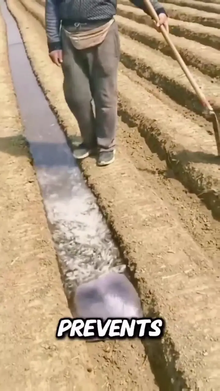 فیلم آبیاری حرفه‌ای کشاورزان چین با یک کیسه پلاستیکی ارزان