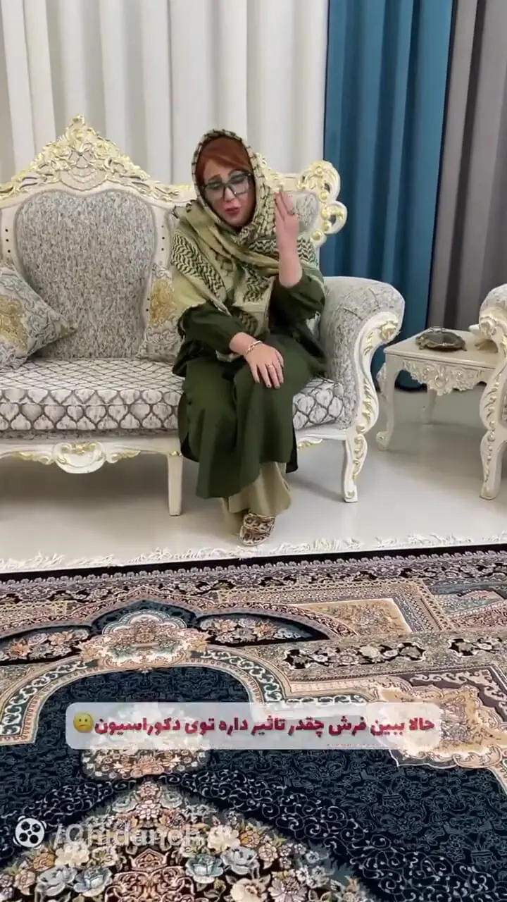 فیلم / نگاهی به چیدمان  شاهانه خانه بهنوش بختیاری خانم دده بامداد خمار  به سبک کاخ / از شومینه مرمری و  شمعدانی 5 شاخه اعیانی و  فرش ابریشمی تا مبلمان سبک باروک و...