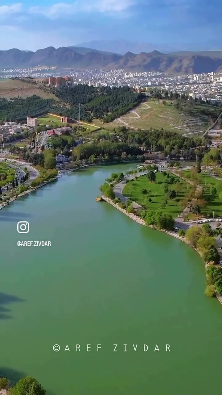 فیلم چشم‌انداز هوایی خرم‌آباده / جواهری طبیعی