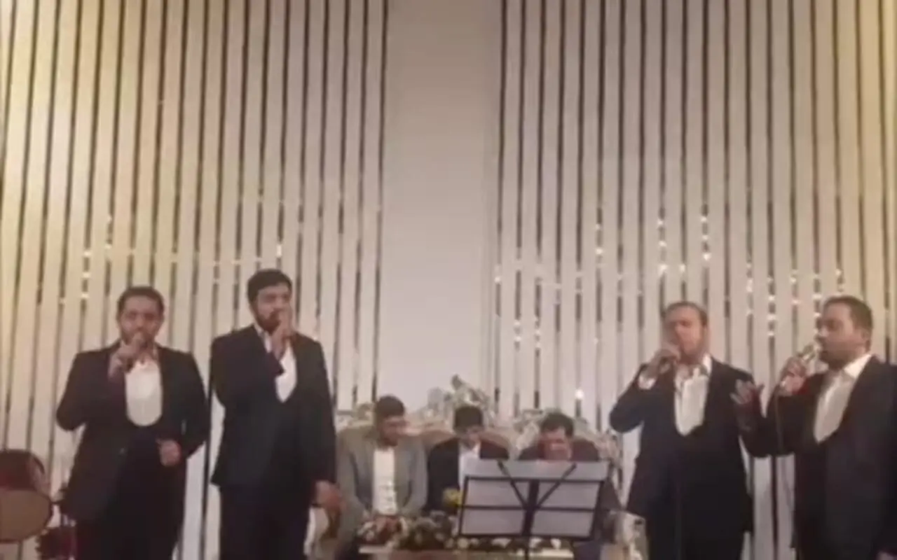 عکس ها / نگاهی به مراسم عروسی کاملا متفاوت و تکرار نشدنی مهدی ترابی، ستاره تیم ملی / از نصب بنر حاج قاسم سلیمانی تا خواندن شعر حماسی 