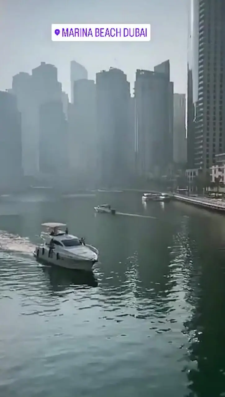 فیلم / گزارش لحظه به لحظه بابک انصاری همسر آرام جعفری از ماه‌عسل شان در دبی / از چمدان در فرودگاه و جمله عاشقانه در هواپیما تا منظره محشر اتاقشان رو به ساحل مارینا  ...