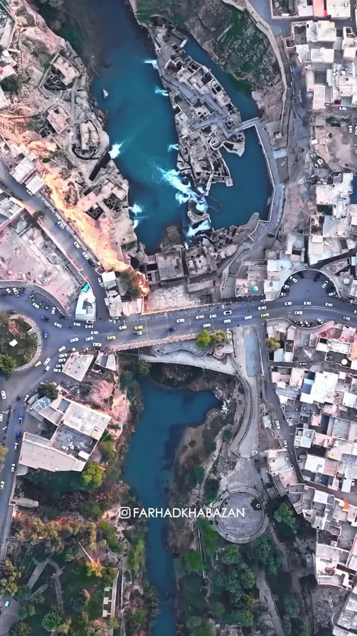 فیلم نمای هوایی شوشتر تاریخی