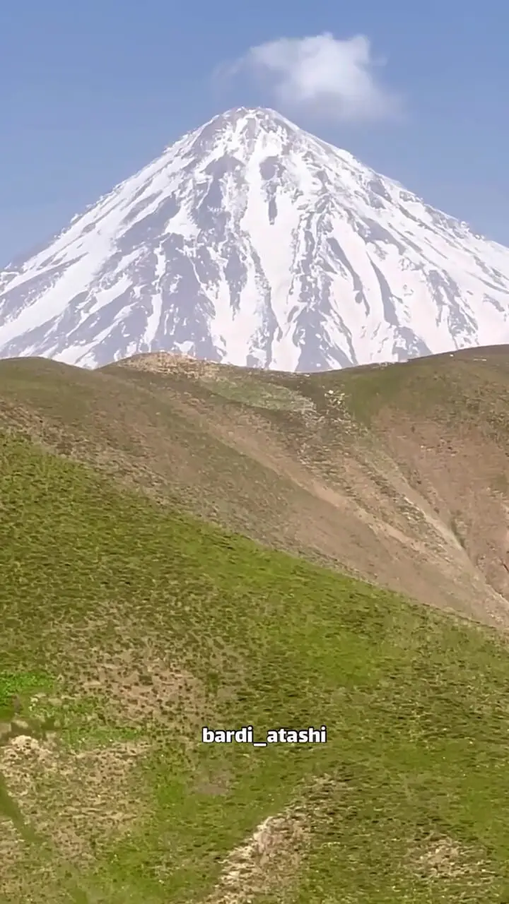 فیلم طبیعت دماوند و چشمه گوگردی دیو آسیاب