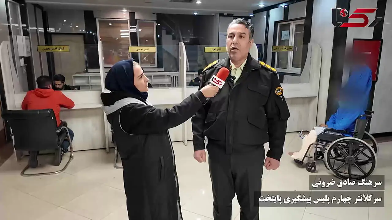 فیلم / شلیک دقیق پلیس به دزدان سریع خیابان پاسداران