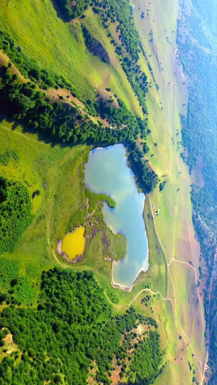 فیلم دریاچه بکر بهشهر با طبیعت شگفت انگیز 