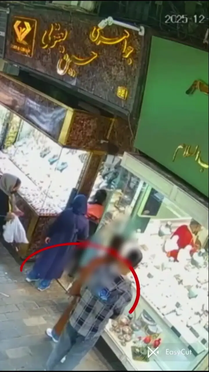 فیلم لحظه سرقت موبایل دختر جوان در تهران در عرض چند ثانیه