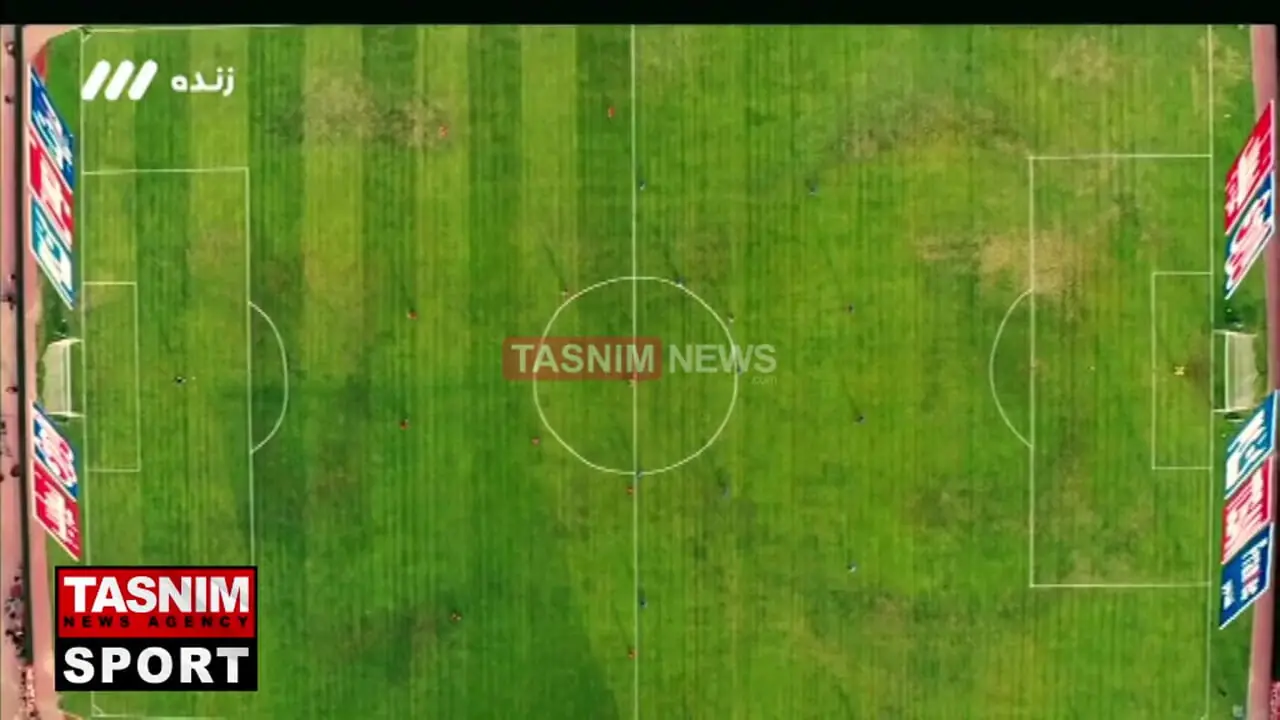 فیلم کیفیت عجیب چمن ورزشگاه اراک قبل از دربی ۱۰۶