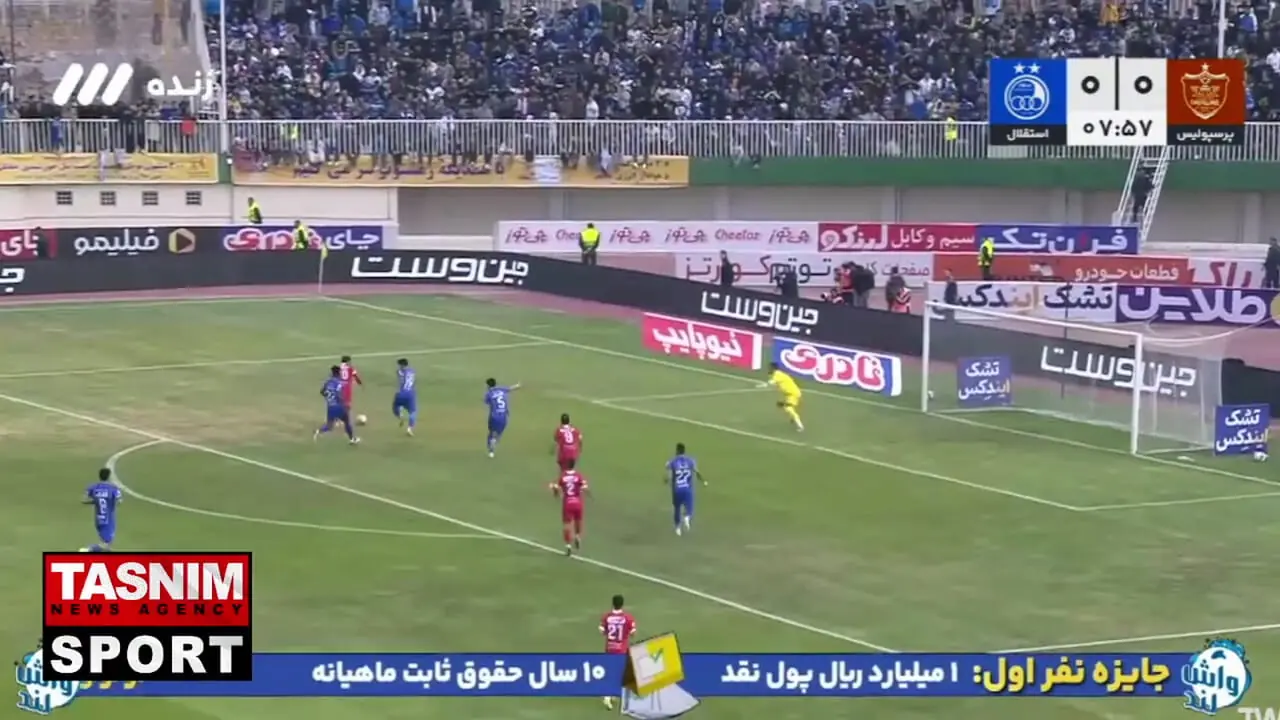 فیلم واکنش سریع آدان مقابل شوت خطرناک ارونوف