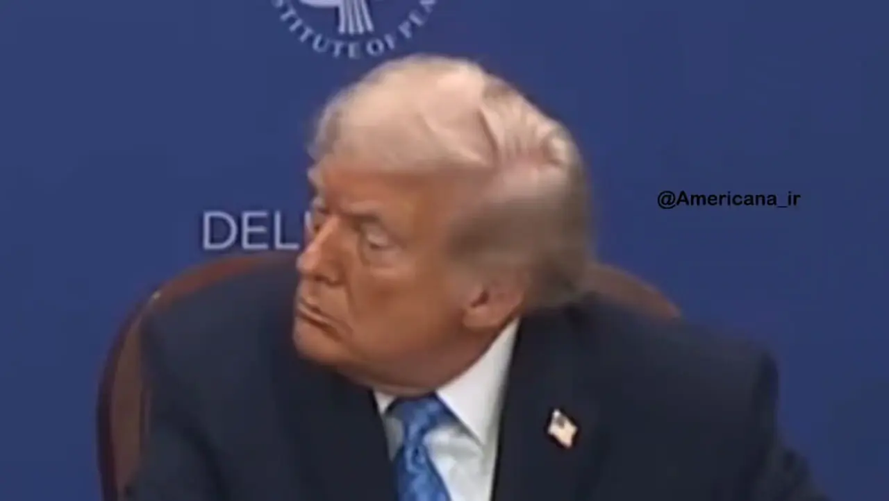 فیلم لحظه چرت زدن ترامپ در نشست صلح کنگو و رواندا