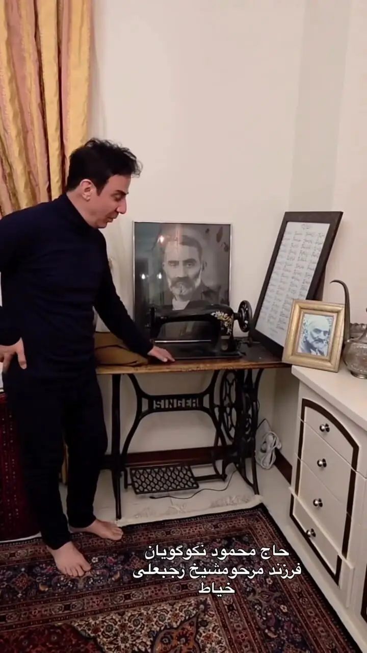 فیلم دیدار عمو پورنگ با فرزند مرحوم رجبعلی خیاط