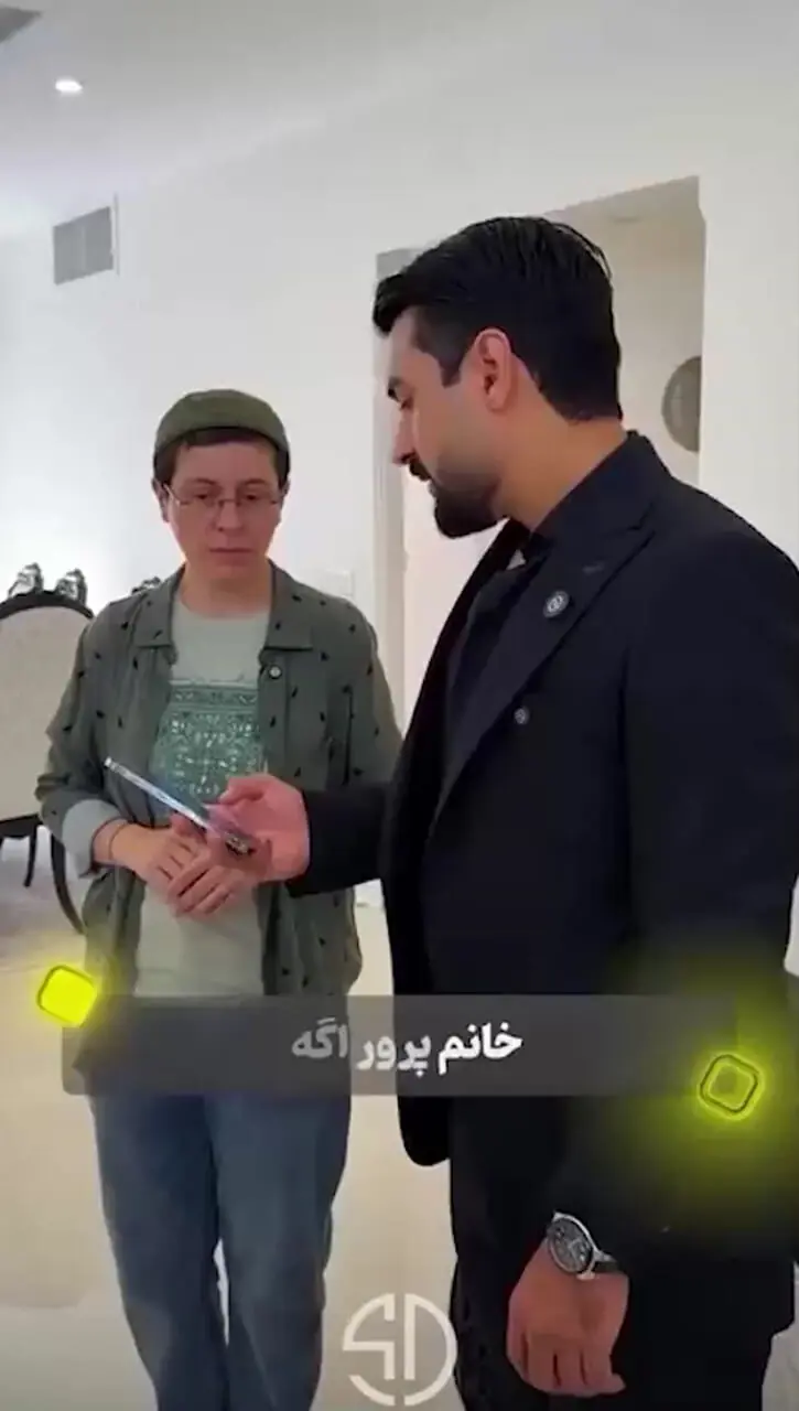 فیلم/ نگاهی به آپارتمان مینیمال سوسن پرور که عاشقش میشید/ ترکیب مبلمان خوشرنگ روکوکو با شمع‌هایی اروپایی و جزیره‌ای تماما مرمر! 