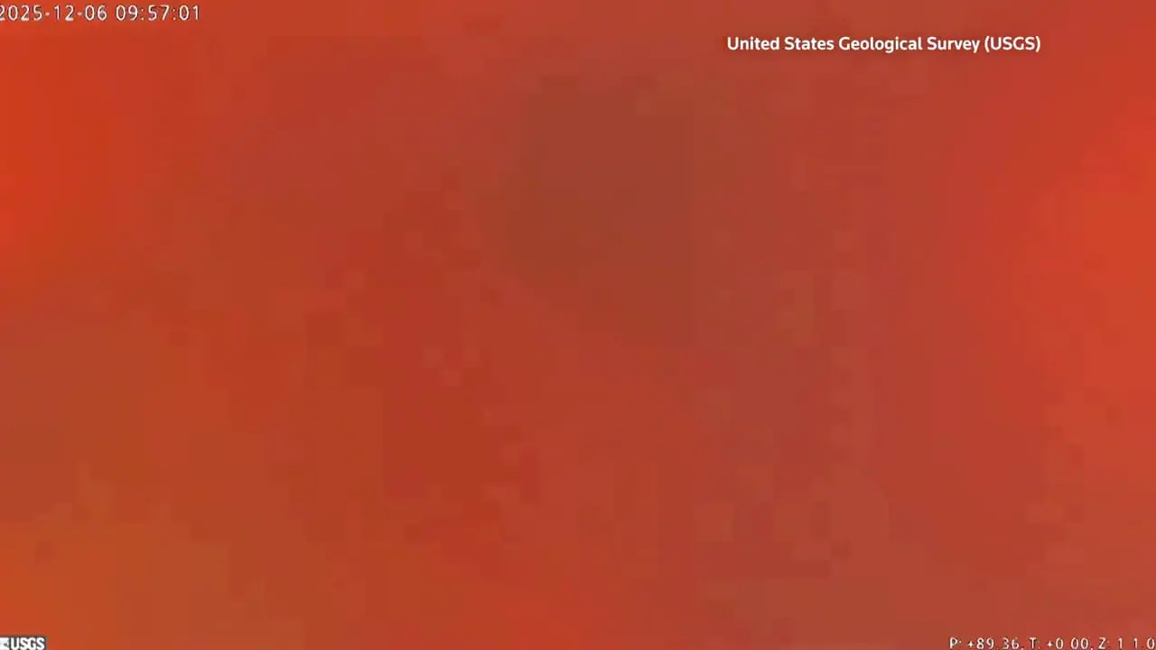 فیلم آخرین تصاویر پهپاد قبل از نابودی در آتشفشان کیلاویا